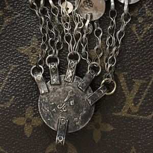 Silver pendant with ruby